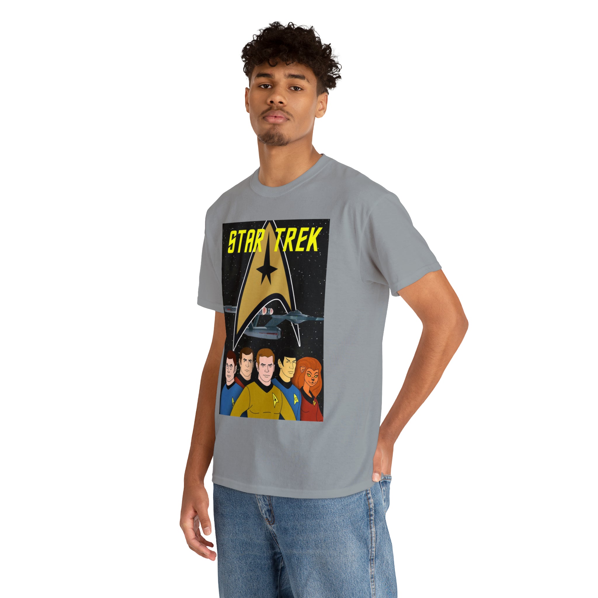 Star Trek Cartoon- Unisex Heavy Cotton T-Shirt - Creations by Chris and Carlos